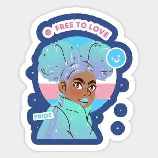 Free to Love Sticker